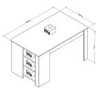 Mesa Para Cozinha Enjoy 76x140x80cm Branco