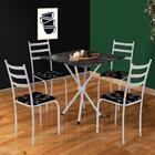 Mesa Para Cozinha Pequena 4 Cadeiras Branco Alabama Shop Jm