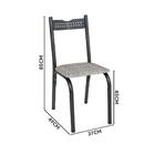 Mesa Para Cozinha Pequena 4 Cadeiras Preto Carvalho Manteiga