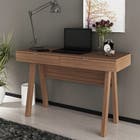 Mesa para Escitório 75,5X120X45cm Madeira Amêndoa TecnoMobili