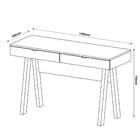 Mesa para Escitório 75,5X120X45cm Madeira Amêndoa TecnoMobili