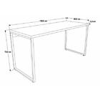 Mesa Para Escritório 1,50x75x60cm Estilo Industrial Kuadra Me