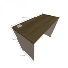 Mesa Para Escritório 100cmx47cm 15mm Com Caixa De Tomada  Bra