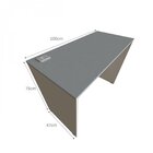 Mesa Para Escritório 100cmx47cm 15mm Com Caixa De Tomada  Bra