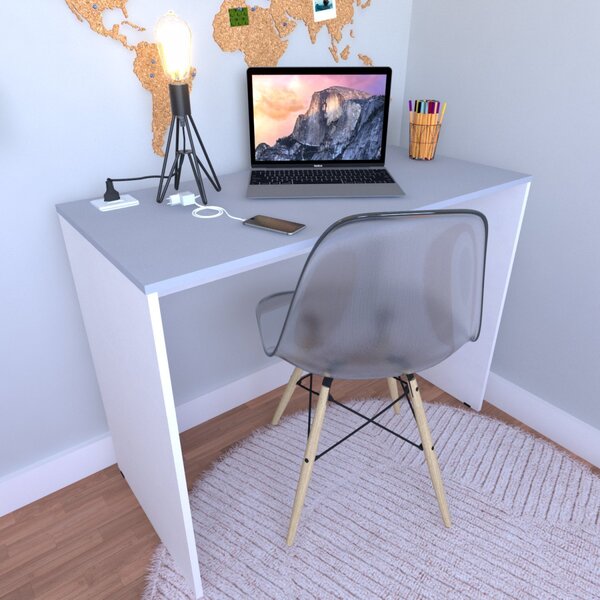 Mesa Para Escritório 100cmx47cm 15mm Com Caixa De Tomada  Bra