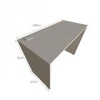 Mesa Para Escritório 100cmx47cm 15mm Com Caixa De Tomada  Bra