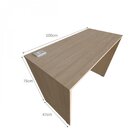 Mesa Para Escritório 100cmx47cm 15mm Com Caixa De Tomada  Gen