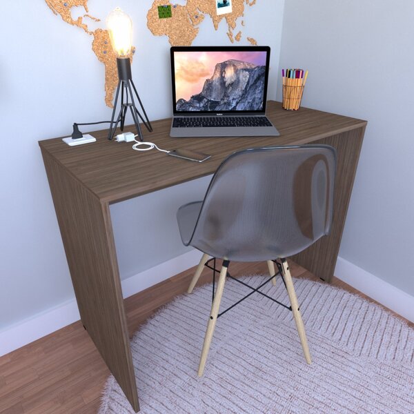 Mesa Para Escritório 110cmx47cm Com Caixa De Tomada Móveis 11