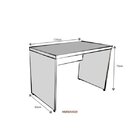 Mesa Para Escritório 110cmx60cm 40mm  Branco/geneve
