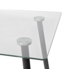 Mesa Para Escritório 120cm Tampo Em Vidro Taurus Incolor Inco