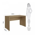 Mesa Para Escritório 120cm Web30 Espresso Móveis Malaga