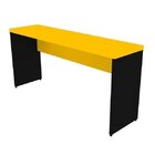 Mesa Para Escritório 120cmx42cm 120cm Preto E Amarela Preto/a