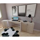 Mesa Para Escritório 120cmx60cm 120cm Branco E Geneve Branco/