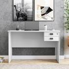 Mesa Para Escritorio 120x74 2 Gavetas 127073 Branco Mobel
