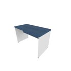 Mesa Para Escritório 130cmx60cm 40mm  Branco/azul