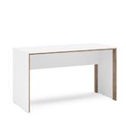 Mesa Para Escritório 135,5cm Los Angeles Politorno Branco/car