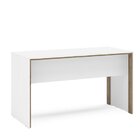Mesa Para Escritório 135,5cm Los Angeles Politorno Branco/car