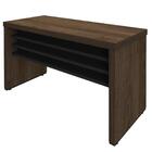 Mesa Para Escritório 135cm Tamburato A06 Marrom/preto - Mpoze