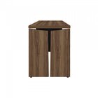 Mesa Para Escritório 140cm Tampo Tamburato Com Gaveteiro 3 Ga