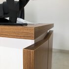 Mesa Para Escritório 1450 Tamburato Freijó/branco