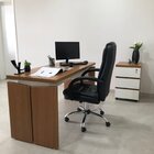 Mesa Para Escritório 1450 Tamburato Freijó/branco