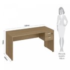 Mesa Para Escritório 150cm Com 2 Gavetas Com Chave Web30 Espr