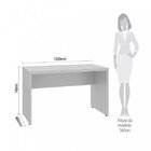 Mesa Para Escritório 150cm Web30 Espresso Móveis Cinza