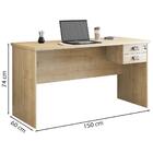 Mesa Para Escritorio 150x74 2 Gavetas 127073 Nature Mobel