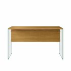 Mesa Para Escritório 152cm Com Estrutura Em Vidro Laguna Espr