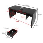 Mesa Para Escritório 155cm Com 3 Gavetas Reversível Me4113