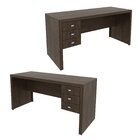 Mesa Para Escritório 155cm Com 3 Gavetas Reversível Me4113 Ru