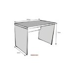 Mesa Para Escritório 160cmx60cm 40mm  Preto/geneve