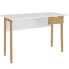 Mesa Para Escritorio 1 Gaveta Com Pes Madeira 1604 Fell