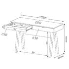 Mesa Para Escritório 2 Gavetas Me4128 Rústico