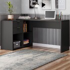 Mesa Para Escritório 2 Gavetas Preto Nt2060 - Notável