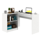 Mesa Para Escritório 2 Portas 2 Gavetas Dubai Branco - Fellic