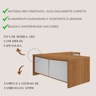Mesa Para Escritório 2 Portas 3 Gavetas Diretor Em L Freijó/b