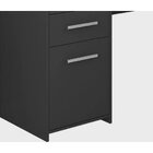 Mesa Para Escritório 2 Portas 3 Gavetas Preto Tx Nt2005 - Not