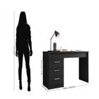 Mesa Para Escritório 3 Gavetas Versátil Petrópolis Espresso M