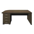 Mesa Para Escritório 4 Gavetas Charuto/preto 006107 - Artany