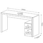 Mesa Para Escritório 74,5x135,8x46,5  2 Gavetas Me4130 Amendo