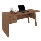 Mesa para Escritório 74,5X163X60cm Madeira Amêndoa TecnoMobili