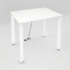 Mesa Para Escritório 90cm Com Tomada Tecnoflex Branca