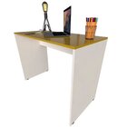Mesa Para Escritório 90cmx47cm 15mm Bramov Móveis Branco/amar