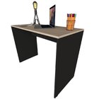 Mesa Para Escritório 90cmx47cm 15mm Bramov Móveis Preto/geneve