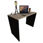Mesa Para Escritório 90cmx47cm 15mm Bramov Móveis Preto/geneve