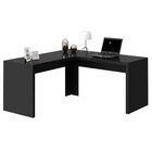Mesa Para Escritório Angular Em L 157,3x157,3cm Me4116 Preto