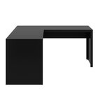 Mesa Para Escritório Angular Em L 157,3x157,3cm Me4116 Preto