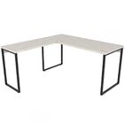 Mesa Para Escritório Angular Kuadra Snow - Compace