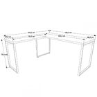 Mesa Para Escritório Angular Kuadra Snow - Compace